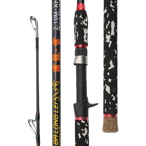 Lure Fishing Rod Super Hard Casting Pole 2.1 M 2.4m Competition Fishing Canne XH Power Inserting Rod Pesca Fishing Tackle Olta