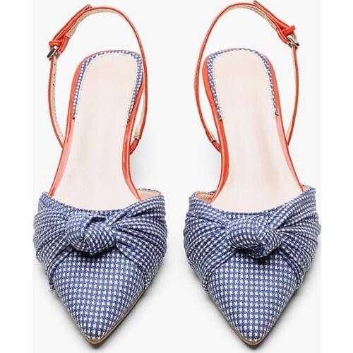 New Spring and Summer 2020 European and American Fashion Sandals Womens Collage with Pointed Heels and High Heels