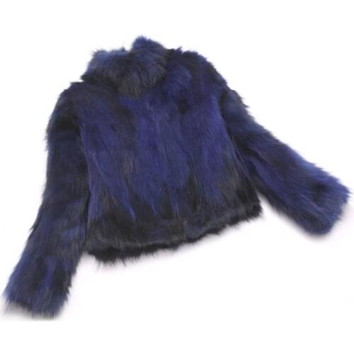 Mandarin Collar 100% Pure Fox Fur Coat For Women Short Jacket Natural Real Fur Waistcoat Factory Drop Shipping Waistcoat sr667