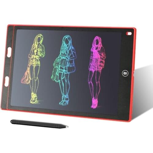 LCD Writing Tablet for Kids Teens,12 inch,Drawing Pad,Electronic Doodle Board,Smart Sketch Book,Gifts for Home School Travel Red