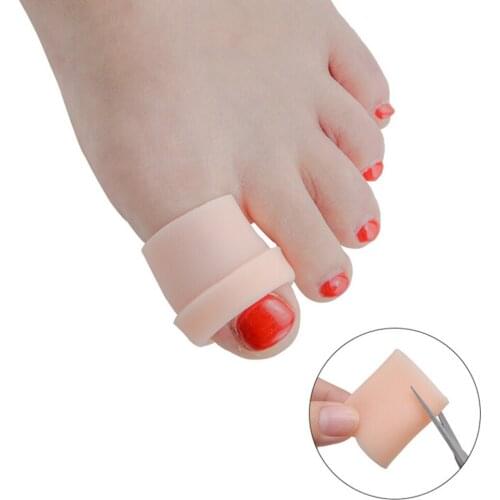 1 Pair Guard for Feet Care insoles Silicone Gel Tube Bandage Finger Toe Protectors