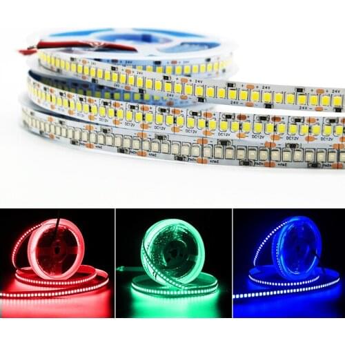 100m 240Leds/m SMD2835 Led Strip Flexible Led stripe 24V 12V 5M 240 leds/m 1200 Leds Led Tape Red/Green/Blue