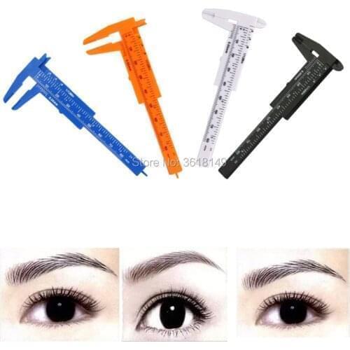 100Pcs 80CM Eyebrow Guide Ruler Permanent Positioning Ruler Tool Eyebrow Stencils Microblading Reusable Makeup Measure