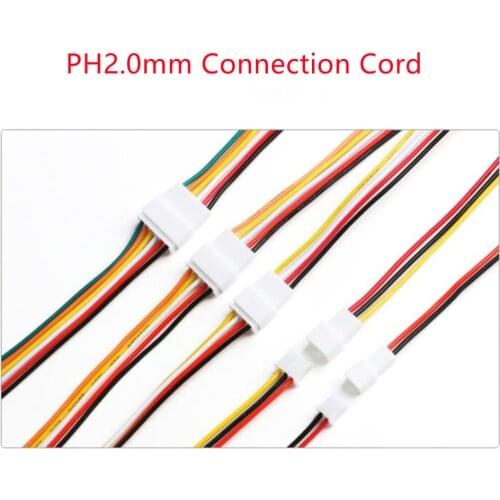 50PCS/1LOT PH2.0mm Connector Male/Female Extension Cord Electronic Cable Connection Terminal Wires Single Head 2/3/4/5/6/7/8/10P