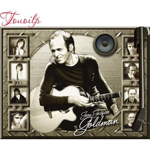 TOUOILP jean-jacques goldman 5D Diamond Painting full Diamond Embroidery pattern Cross Stitch Diamond mosaic village home art