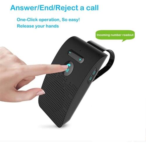 Car bluetooth handsfree kit sun visor wireless Speakerphone multi-point hands free speaker manos libres coche