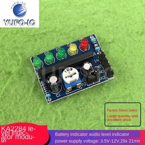 Free Ship 1PCS KA2284 Level Indication Module Audio Level Indicator Battery Indicator Level Amplitude Adjustable