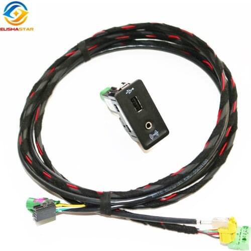 5G0035726E CarPlay MDI USB AMI Install Plug Socket Harnes For Golf 7 MK7 5G0 035 726E E Car Accessories