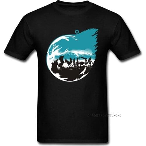 Final Fantasy Fellowship T Shirt Cool Black Tee Shirts Men Anime Designer Clothes 2018 Trendy Game Tshirt Summer Streetwear