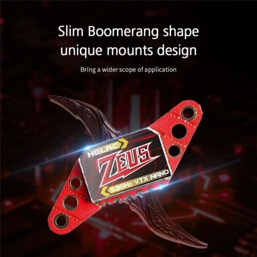 HGLRC Zeus 350mW VTX Transmitter for RC FPV Racing Drone RC Quadcopter Multicopter Multirotor Spare Parts RC Parts DIY Access