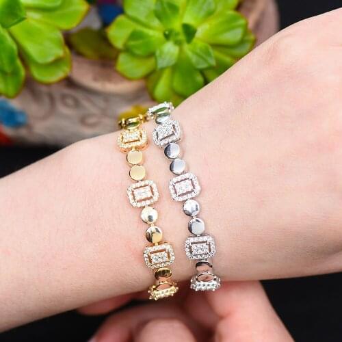 KellyBola Jewelry Korean Fashion Sweet Bracelet Exquisite Zircon Micro-inlaid Girl High Quality Daily Anniversary Accessories