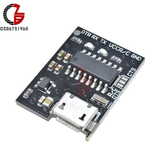 3.3V 5V WeMos CH340G Breakout Board Micro USB to Serial Port Module Switch RTS CTS for Arduino Pro Mini ESP8266 ESP-01 ESP-02