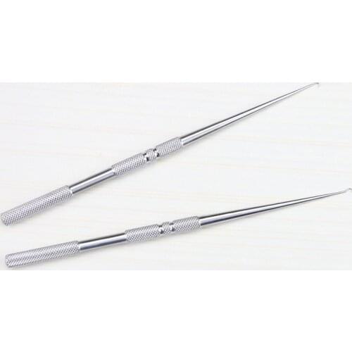 Skin pull hook Silver Phoenix single hook Thread engraving and take-out tool Beauty plastic surgery Double eyelid question mark