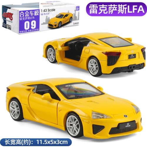 1:43 Scale Alloy Diecast Metal Car Model For Lexus LFA Collection Model Pull Back Toys Car