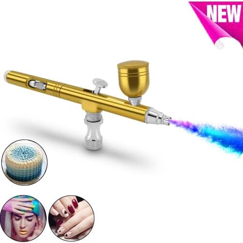 Airbrush Makeup Machine Kit with Spray Pen Gun 0.3mm Needles for Beauty Cosmetic Skin Care Tattoos Manicure Body Painting