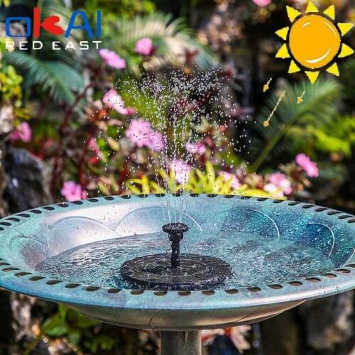 Mini Solar Water Fountain Pool Pond Waterfall Fountain Garden Decoration Outdoor Bird Bath Solar Powered Fountain Floating Water
