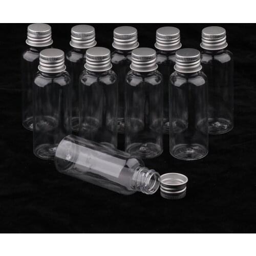 Set of 10 50 Ml Empty Cosmetic Bottle Plastic Bottle for Shampoo