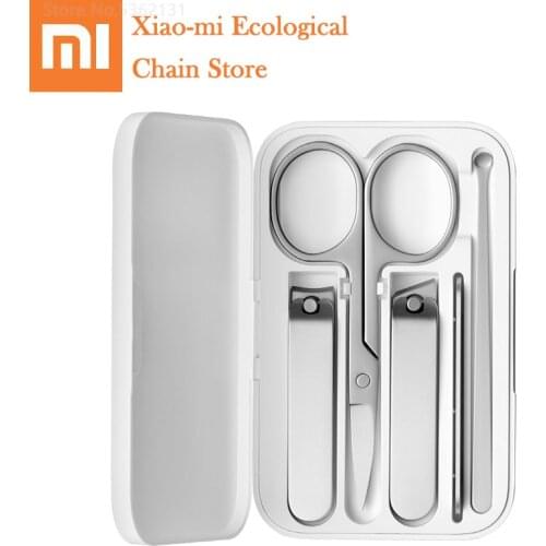 Xiaomi Mijia Nail Clippers Set Stainless Steel Trimmer Pedicure Care Clippers Earpick Nail File Professional Beauty Trimmer Tool