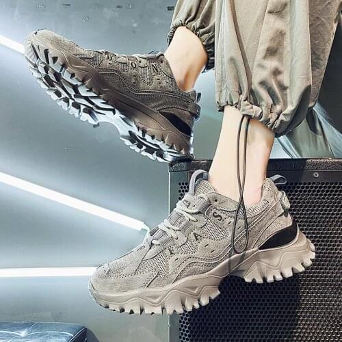 Outdoor Non Slip Sport Shoes Men Brands Sneakers for Running Shoes Mens Sports Gray Krasaovki Fitness Working Sneekers GMB-1108