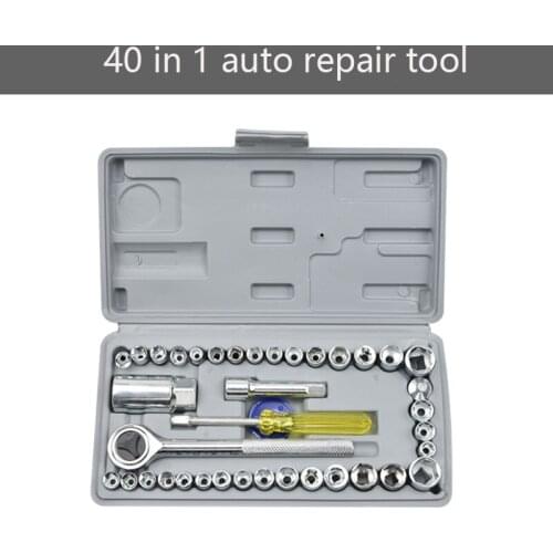 New 1/4 3/8 Inch Drive Car Repair Combination Suit Disassembly Tool Set Motorcycle Ratchet Socket Wrench Kits Home Hand Tools
