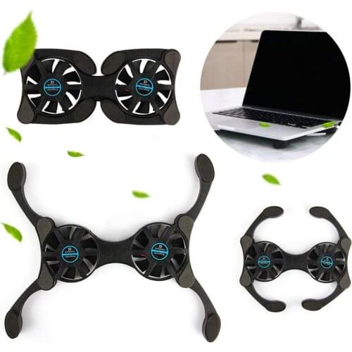 2019 New Mini Laptop Cooling Pad with Double Fans Mini Octopus Notebook Cooler Cooling Pad for 7-15 Inch Notebook Laptop r20