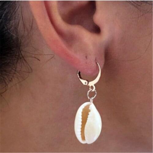 2020 New Ocean Wind Shell Earrings Women Sexy Natural Seashell Earrings Ladies Fashion Jewelry