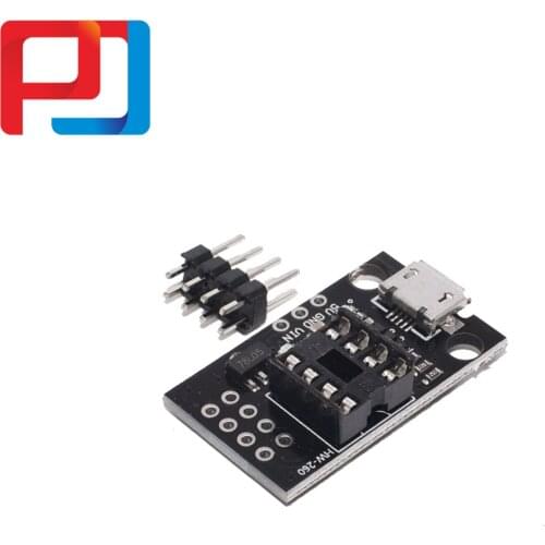 Pluggable Development Board For ATtiny13A/ATtiny25/ATtiny45/ATtiny85 Programming Editor Micro Usb Power Connector