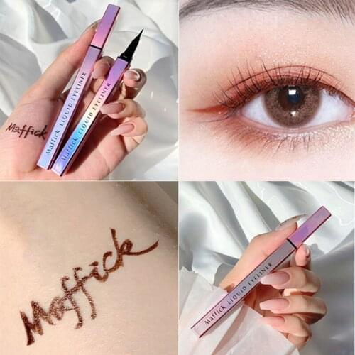 Eye Shadow Liner Combination Cosmetics Black Pen Waterproof Is Not Blooming Eyeliner Pen Quick-drying Eyeliner Colorful Effect