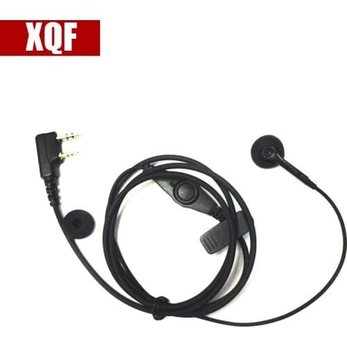 XQF K Port Durable Ear Hook Earphone Earpiece /MIC With PTT For Kenwood BAOFENG UV-5r Two Way Radio