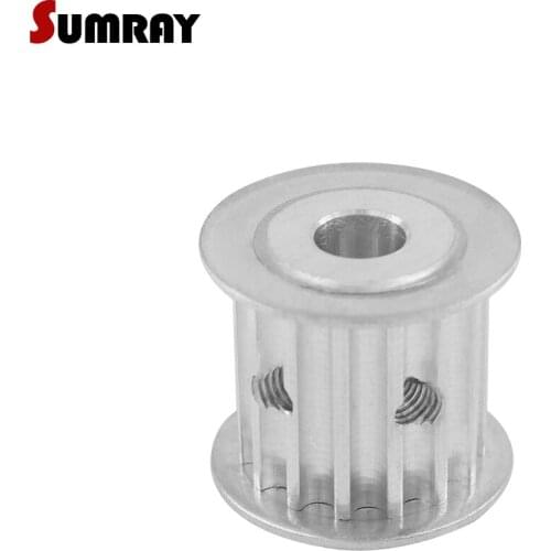 SUMRAY 5M 15T Timing Pulley 21mm Belt Width Gear Pulley 5/6/6.35/7/8/10/12mm Inner Bore For 20mm Belt Width Timing Belt 2PCS
