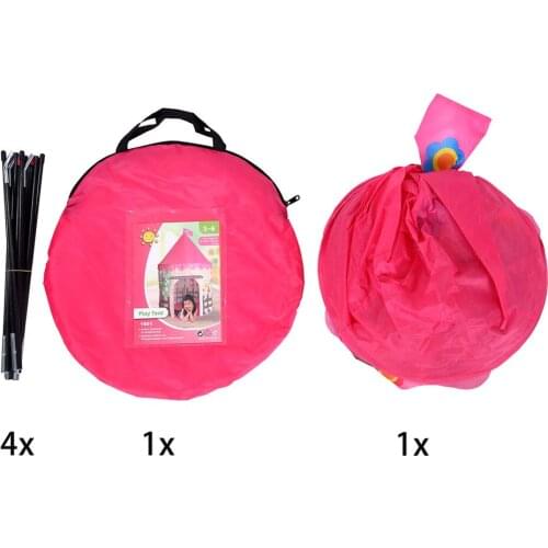 Foldable Prince Flowers Play Tent Playhouse Castle for Kids Girls