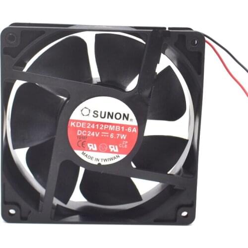 SUNON KDE2412PMB1-6A 12038 DC 24V 6.7W 120X120X38MM 120mm server cooling fan