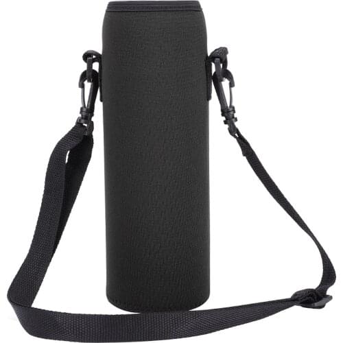 Water Bottle Thermal Bag Neoprene Water Bottle Sling Bag Storage Case Pouch with Adjustable Strap Cycling Camping Tool