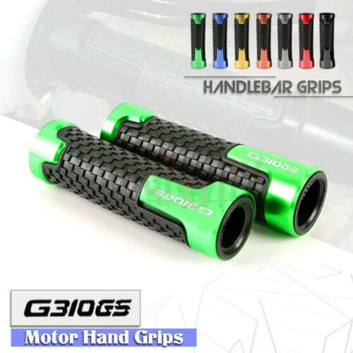 7/8"22mm Motorcycle Accessories Universal CNC Aluminum+Rubber Handle Grips for BMW G310GS G310 GS 17 2018