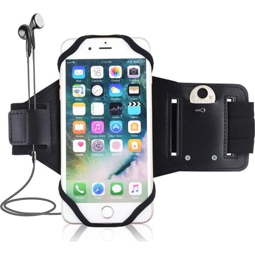 Brazalete deportivo Universal para correr, para iPhone 12, 13, 11 Pro, Max, XR, XS, funda de silicona suave con Clip para brazo