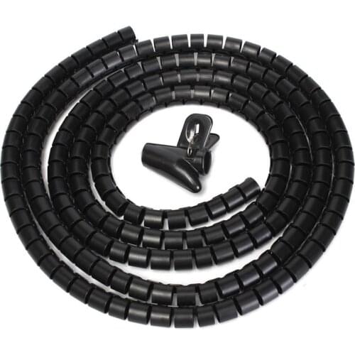 1M Organizer Management Tools 8mm Winder Protector PE Cord Cable Organizer Tools Rope Protector Computer Cord