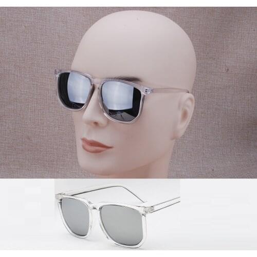 Vazrobe transparent Sunglasses Men Women clear frame Sun Glasses for Man fashion novelty for man hip hop square cool party