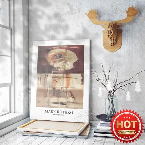 Mark Rothko Exhibition Poster, Washington Color School Wall Art, Abstract Expressionism Prints Art, The Museum of Modern Art