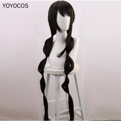 YOYOCOS Danganronpa Cosplay Chabashira Tenko Cosplay Wig 120cm Styled Braid Hair Heat Resistant Synthetic Hair Halloween Party