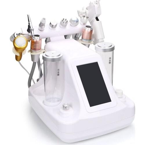 11 In 1 Dermabrasion Ultrasonic Rf Oxygen Spray Face Rejuvenation Microcurrent Skin Tightening Lifting Machine