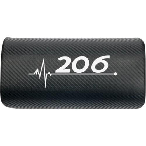 1pcs car neck pillows both side pu leather single headrest for Peugeot 206 207 Accessories Car Styling