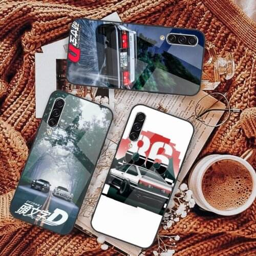 Initial D Tau man chi D AE86 Phone Case Tempered glass For Samsung S6 S7 edge S8 S9 S10 e plus note8 9 10 pro