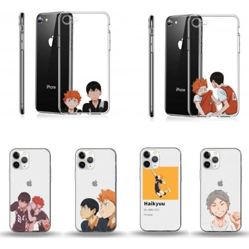 Karasuno high haikyuu volleyball Phone Case Transparent for iPhone 6 7 8 11 12 s mini pro X XS XR MAX Plus high quality etui