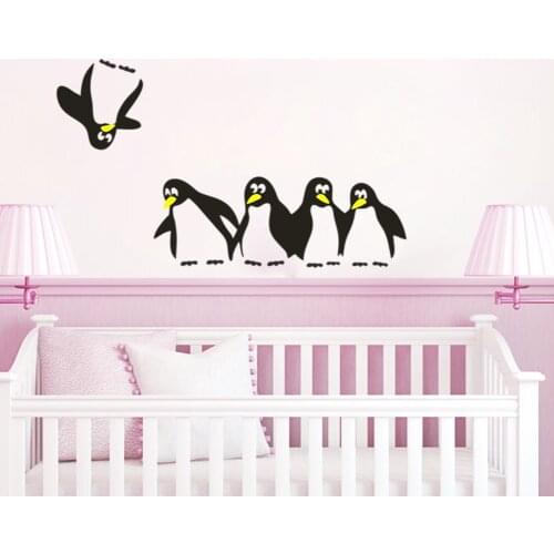 Havea Nice Day funny Animals Penguin Refrigerator Sticker Fridge Kitchen Fridge Wall Stickers Art For Home Decoration