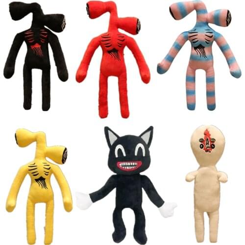 Siren Head Plush Toy Anime Plushie Black Cartoon Cat Stuffed Animals Doll Horror Sirenhead Peluches Toys for Kids Christmas Gift