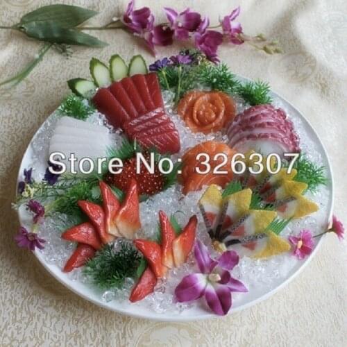 Artificial simulation model of Japanese food Sashimi hotel plastic mold