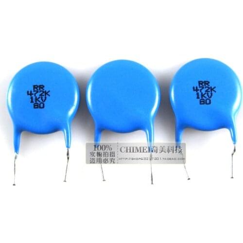 Ceramic capacitors 1KV 472Z capacitors commonly used in high-stability oscillation circuit