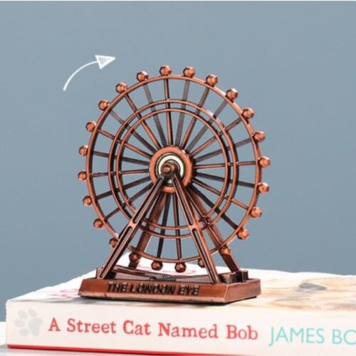 Ferris wheel small ornaments wrought iron rotating model home living room room bedroom furnishings European creative decorations