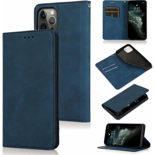 Magnetic Business Leather Flip Case For iPhone 12 Mini 11 Pro XS Max X XR 8 7 6 Plus SE2020 Wallet Card Holder Stand Phone Cover