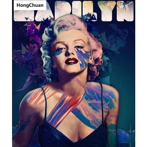 Fashion Sexy Monroe Full Square/Round Diamond Painting Diamond Cross Stitch 5D DIY DiamondMosaic Embroidery Home Decoration Gift